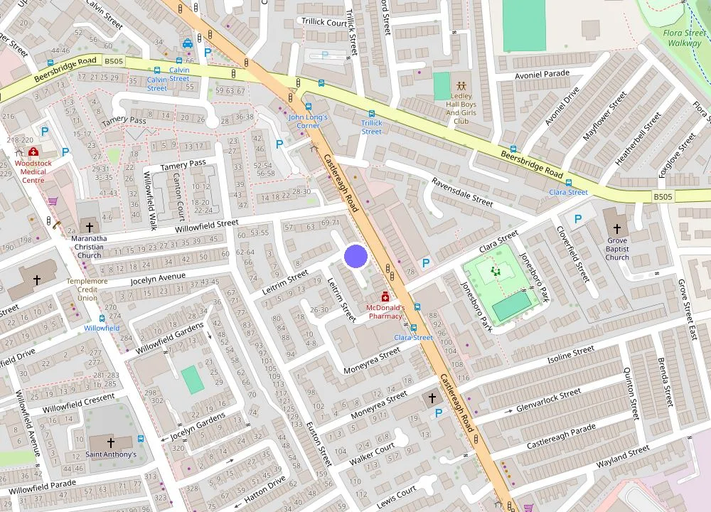 Map: Amica Guesthouse